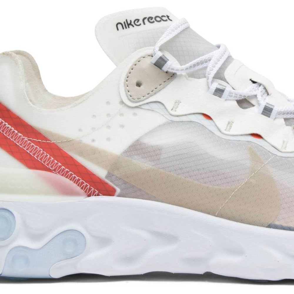Nike React Element 87 Sail Light Bone B Grade Sz6 - image 1